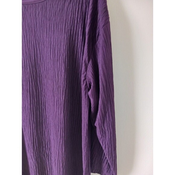 Avon Style Tunic Top Crew Neck 3/4 Sleeve Purple Size M - Picture 5 of 5